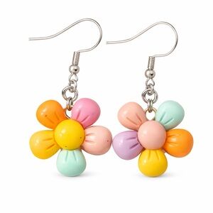 Vibrant Floral Drop‎ Earrings